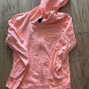 Neon orange sweatshirt